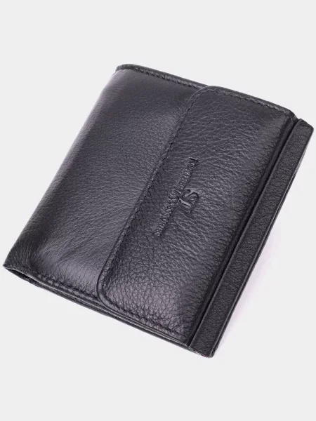 ST Leather Accessories Гаманець Шкіра чорний