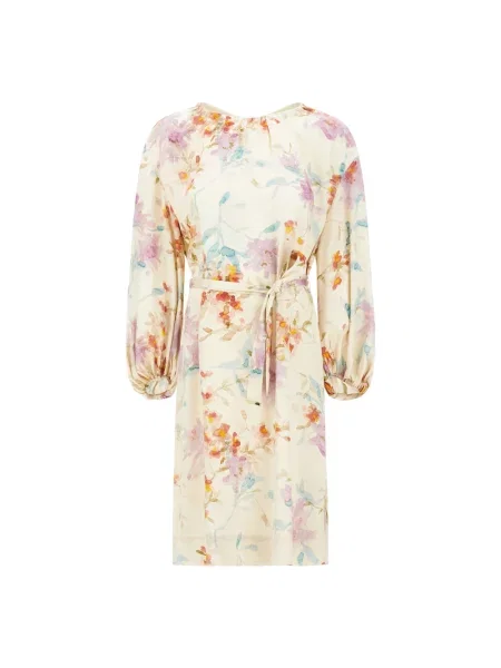 Midi wielobarwność sukienka midi Herno