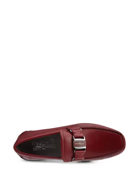 Pantofi loafer Ferragamo din piele roșu