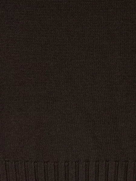 Sweter Customer Lovers z okrągłym dekoltem brązowy