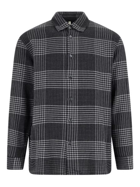 Kostkovaná dlouhá košile Sunflower šedá