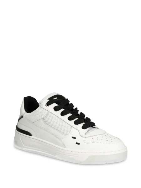 Sneakerși Filling Pieces din piele alb