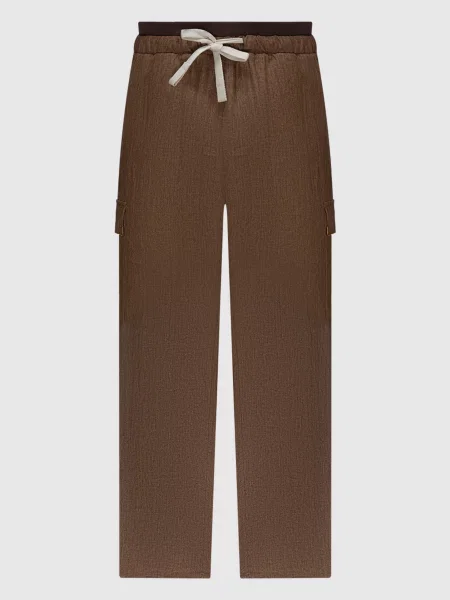Карго з льону Palm Angels коричневі