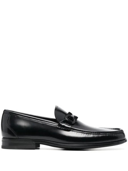 Pantofi loafer Ferragamo cu cataramă negru