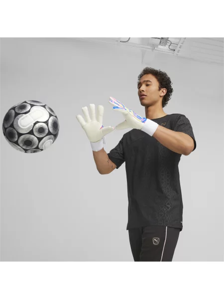 Rękawice bramkarskie PUMA Ultra Ultimate Energy Hybrid niebieskie