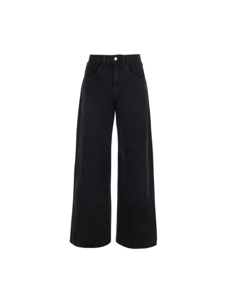 Szerokie jeansy Icon Denim czarne