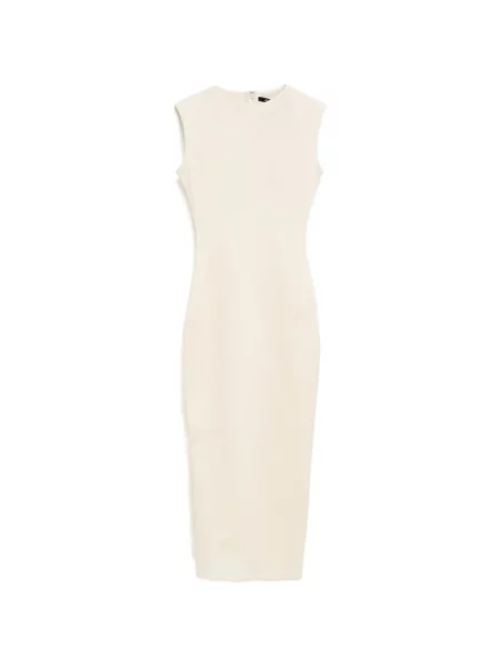 Rochie midi Jacquemus cu volane alb