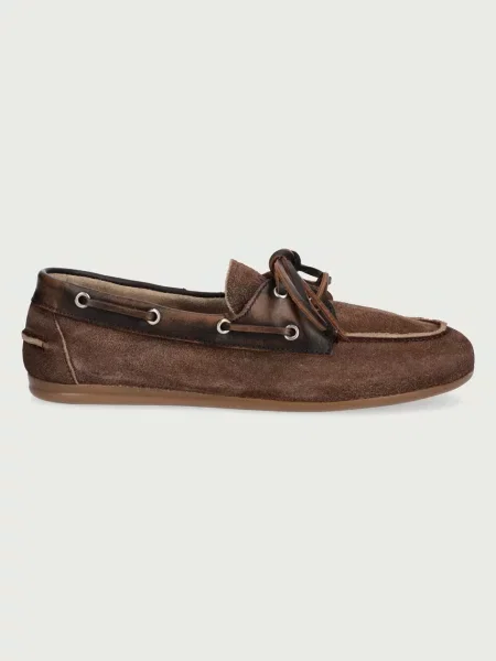Posa női velúr mokaszin Boat Loafer barna