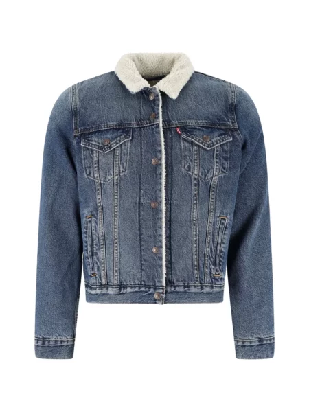 Gulerat geacă de blugi Levi's® albastru