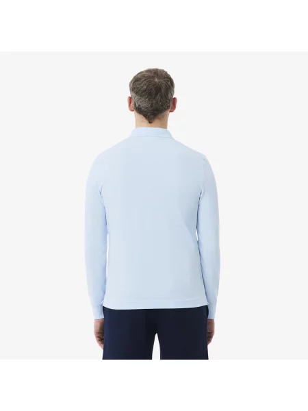 Lacoste Paris Koszulka Polo Z Długim Rękawem Regularny Krój niebieska