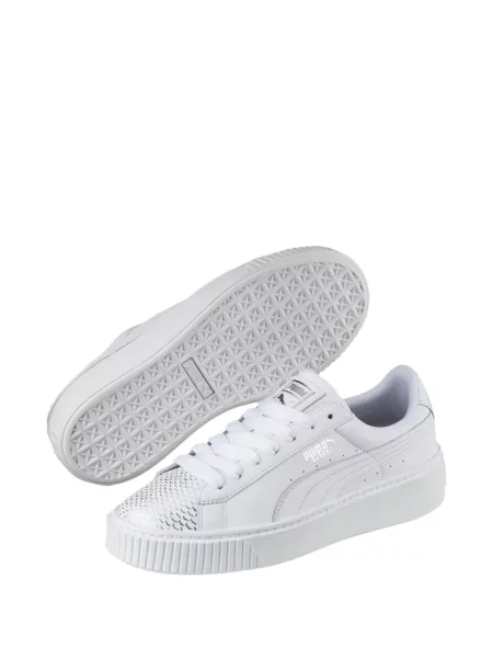 Sneakerși Puma Platform cu platformă alb