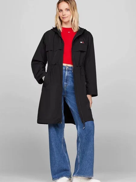 Тренч Tommy Jeans черный