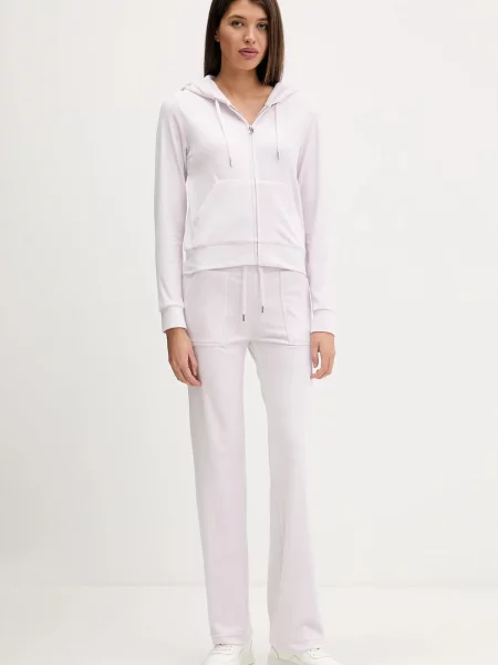 Спортивні штани Juicy Couture DEL RAY POCKETED PANT однотонні фіолетовий