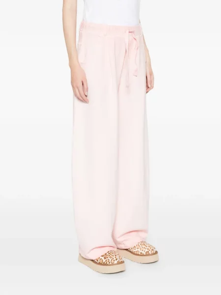 Pantaloni Deha alergare cu cordon roz