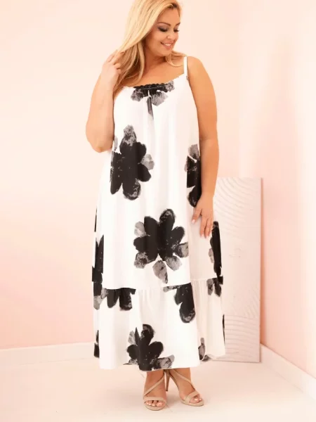 Sukienka Kesi Włoski na ramiączkach czarna