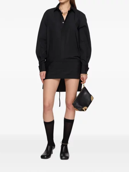 Rochie tip cămașă Sacai negru