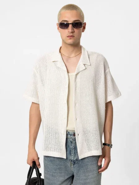 VAMOS CLO Cămașă Tithonia murdar alb