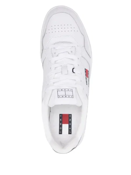 Sneakerși Tommy Jeans alb