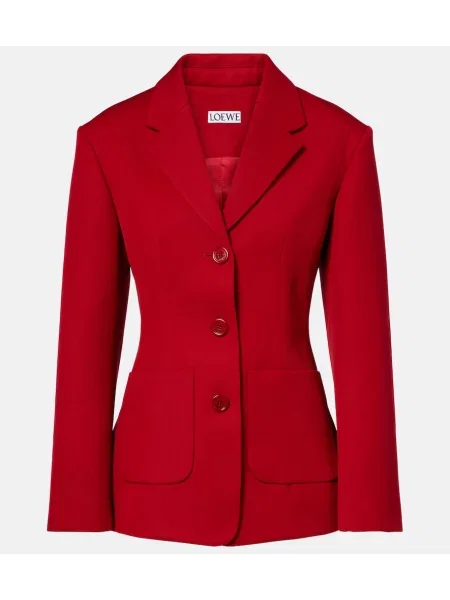 Sacou Loewe de lână roșu