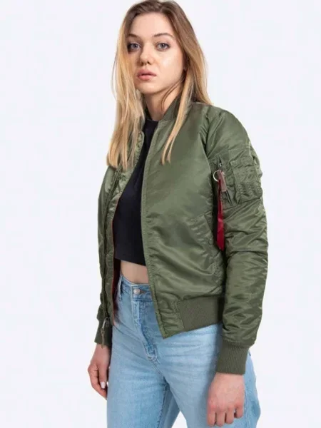 Μπουφάν bomber Alpha Industries VF 59 γυναικεία πράσινο
