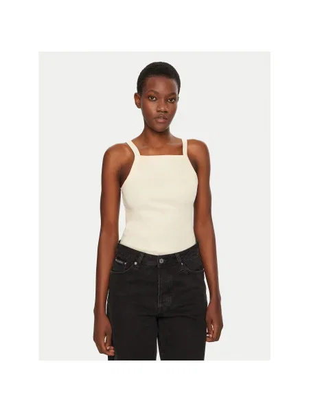 IVY OAK Felső Klara Rose Slim Fit bézs