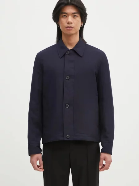 Paul Smith geacă de lână bleumarin de tranziție