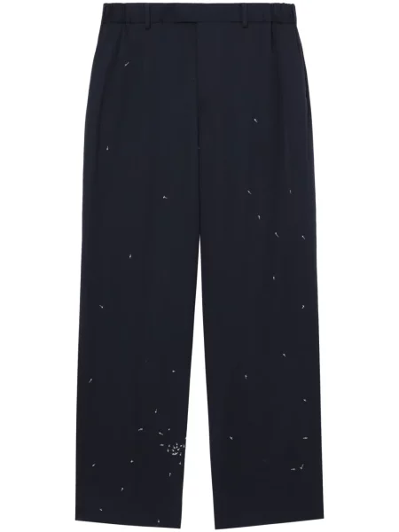 Pantaloni Undercover de lână albastru