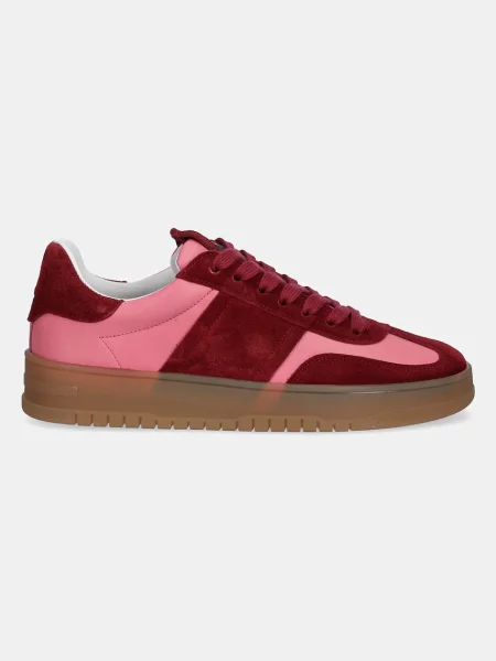 Кожаные кроссовки Kennel & Schmenger бордовые