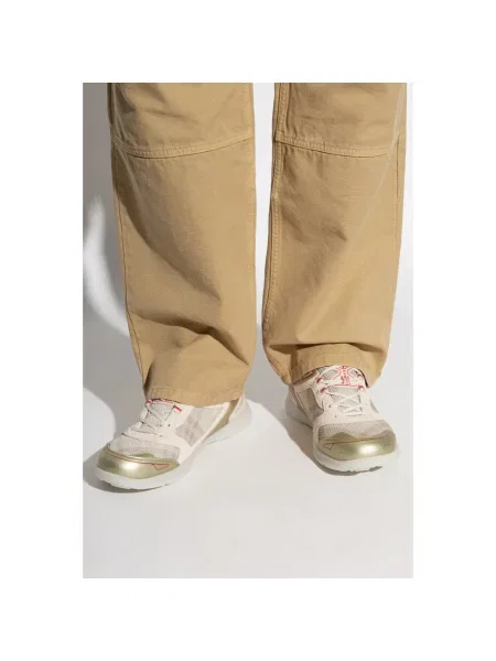 Sneakersy Burberry skórzane beżowe