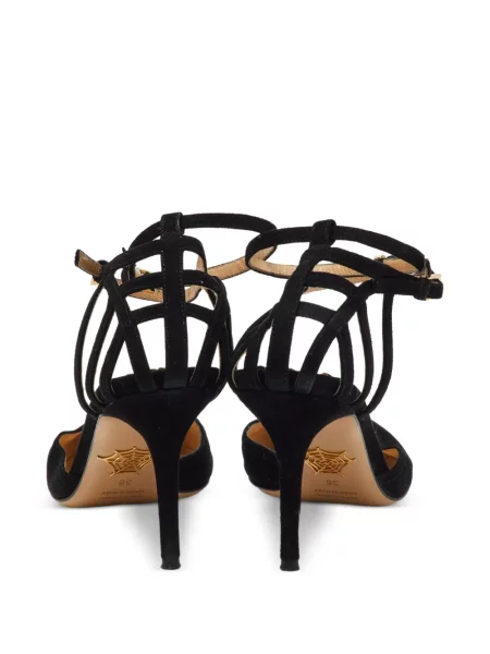 Hegyes orrú pántos körömcipő Charlotte Olympia fekete