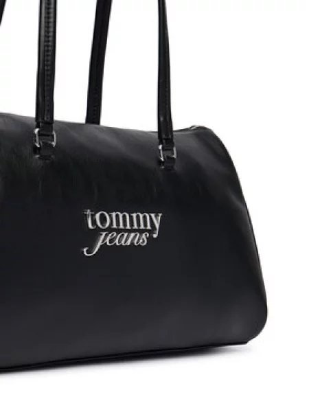 Tommy Jeans Shopper torba / srebro crna