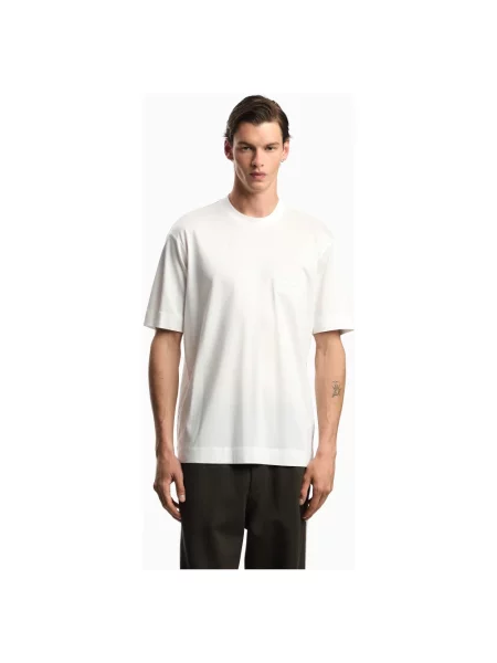 Koszulka polo Emporio Armani biała