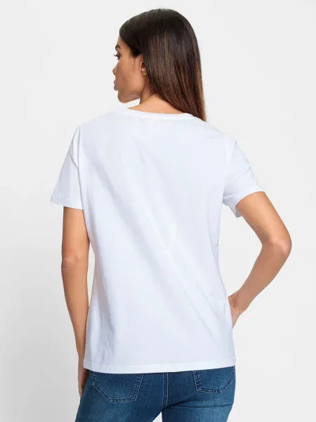 Heine Tricou portocaliu / negru alb