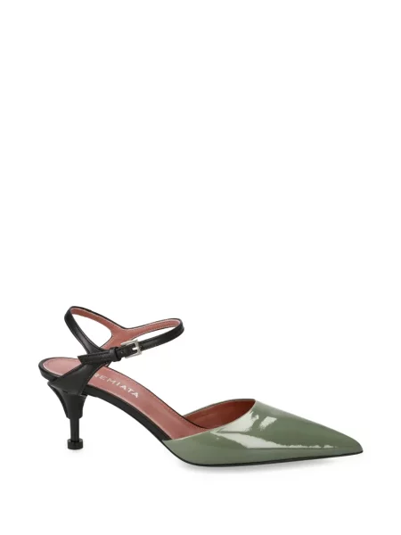 Pantofi cu toc Premiata din piele verde