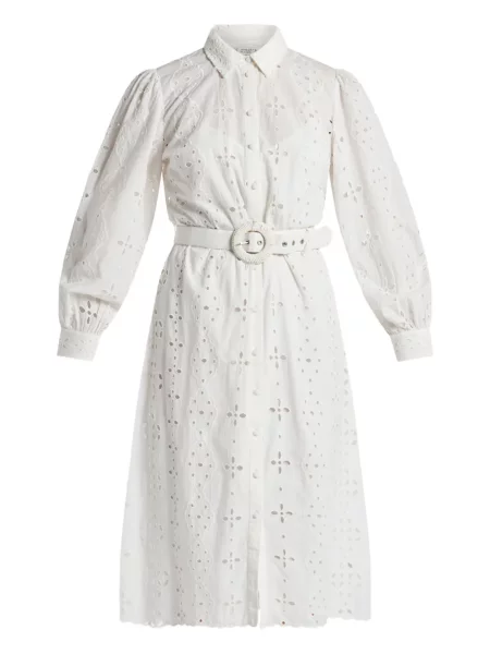 Sukienka midi Hemant And Nandita do kolan garniturowa biała