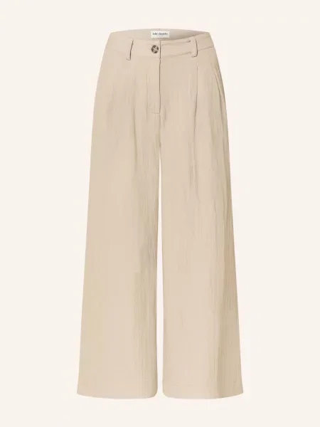 Lollys Laundry Spodnie Typu Marlene Miloll beige beżowe