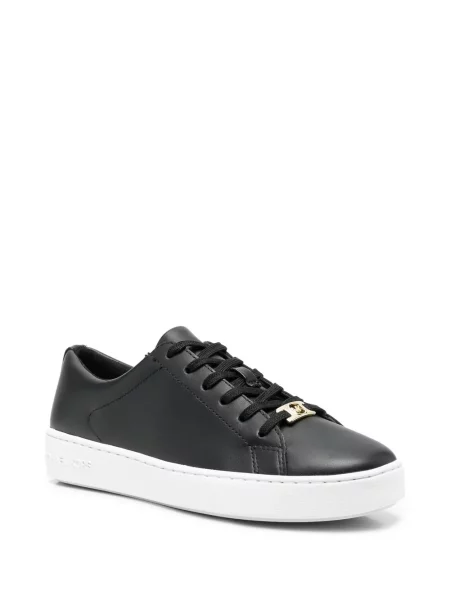Buty do kostki Michael Michael Kors na ramiączkach z nadrukiem czarne