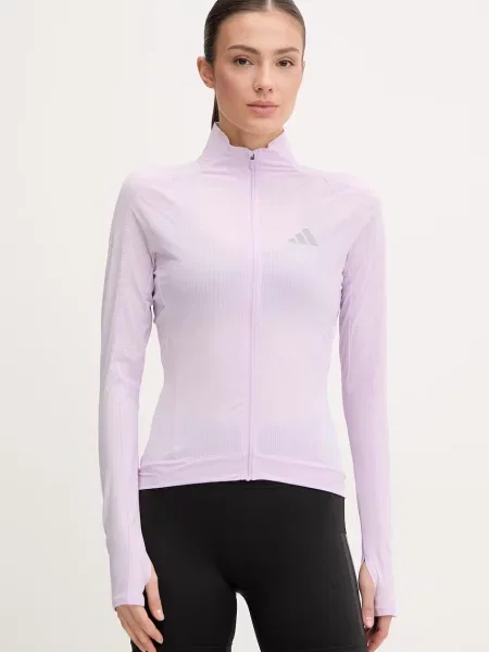 Joggingová mikina adidas Performance fialová