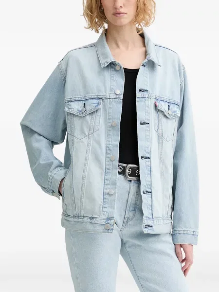 Gulerat pantaloni Levi's® evazate zdrențuiți albastru