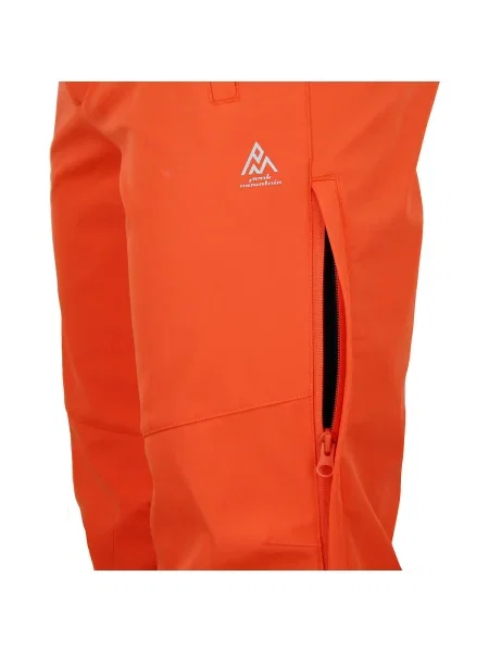 Pantaloni Peak Mountain softshell portocaliu