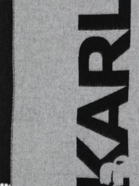 Šalikas Karl Lagerfeld su kutais pilka