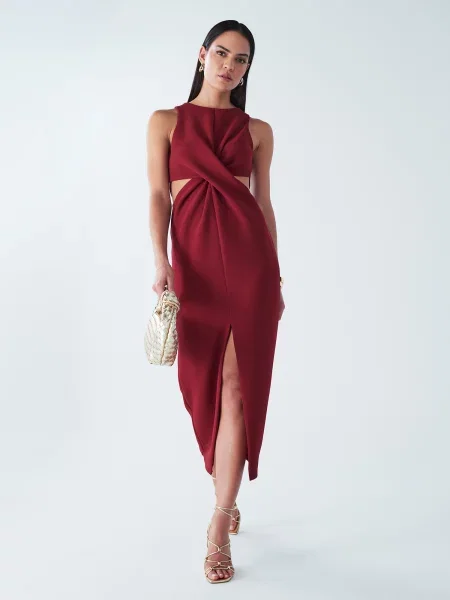 BWLDR Rochie de seară Newark burgundy roșu