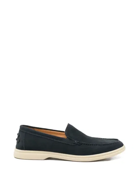 Pantofi loafer Sergio Moretti Firenze din piele de căprioară albastru
