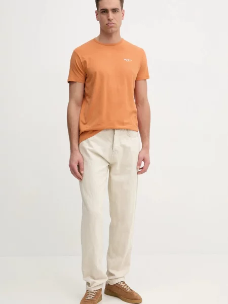 Pepe Jeans Tričko ORIGINAL BASIC 3N oranžové