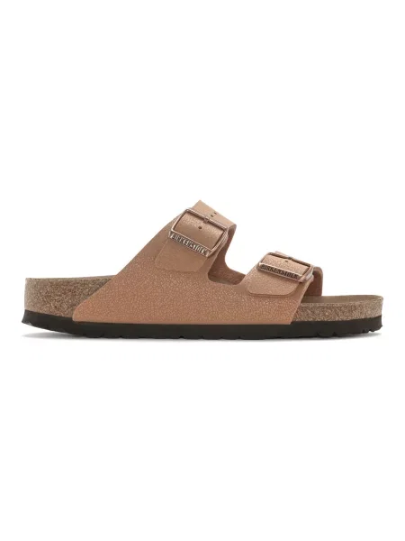 Birkenstock Arizona Vegan Birko-Flor Nubuck Narrow Fit Kobiety Sandały Birkenstock Size: 5 brązowy