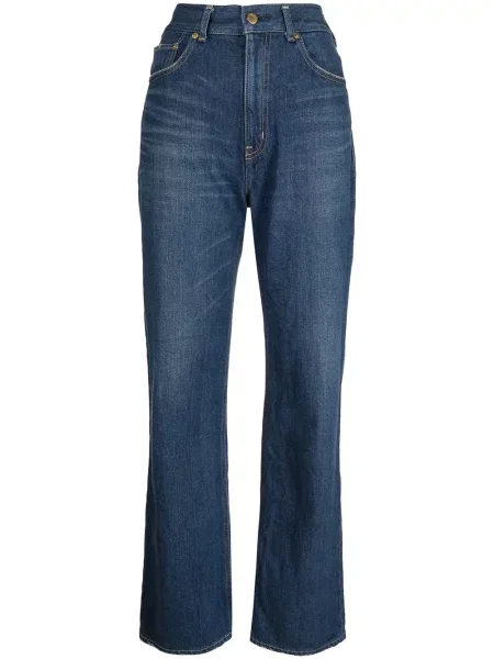 Proste jeansy Tu Es Mon Trésor niebieskie