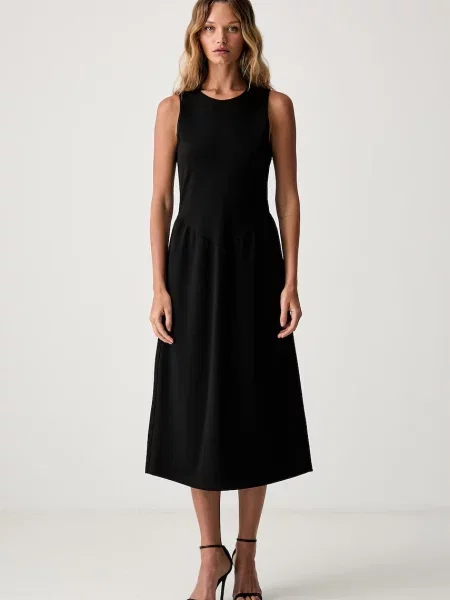 Calvin Klein rochie evazată negru