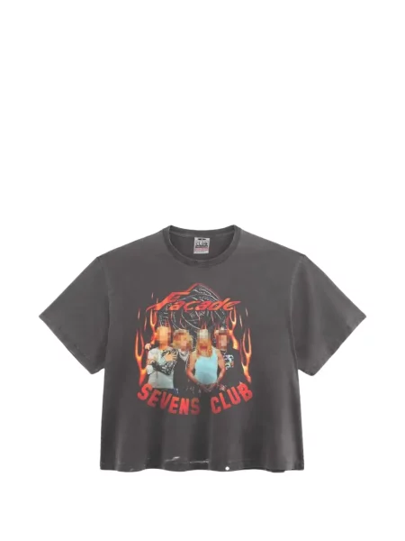 Tricou Triple Sevens cu imagine gri