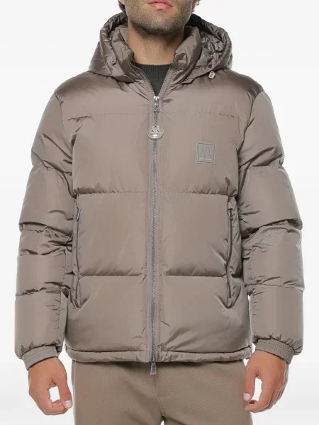 Geacă Armani Exchange cu glugă maro
