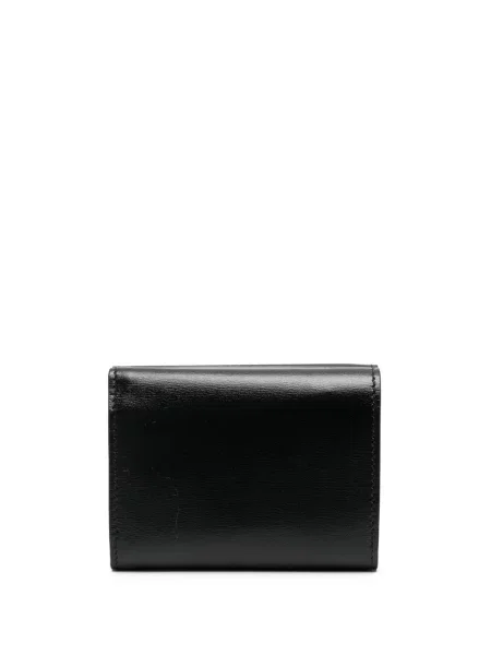 Iš natūralios odos piniginė Jil Sander juoda